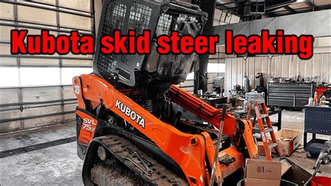 hydraulic leak on skid steer red oil|wheel drive oil leak.